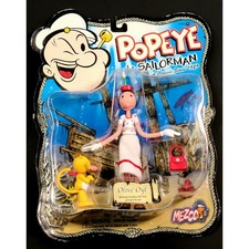 Product Image: Popeye Olive Oyl With Bendy Articulation, Hat, Purse, and Eugene The Jeep 2004