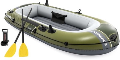 Intex Schlauchboot Sport Seahawk 2 Set Paddel Pumpe 2 Personen 66332NP