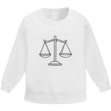 'Libra Scales' Kid's Sweatshirt / Sweater / Jumper (KW051548)