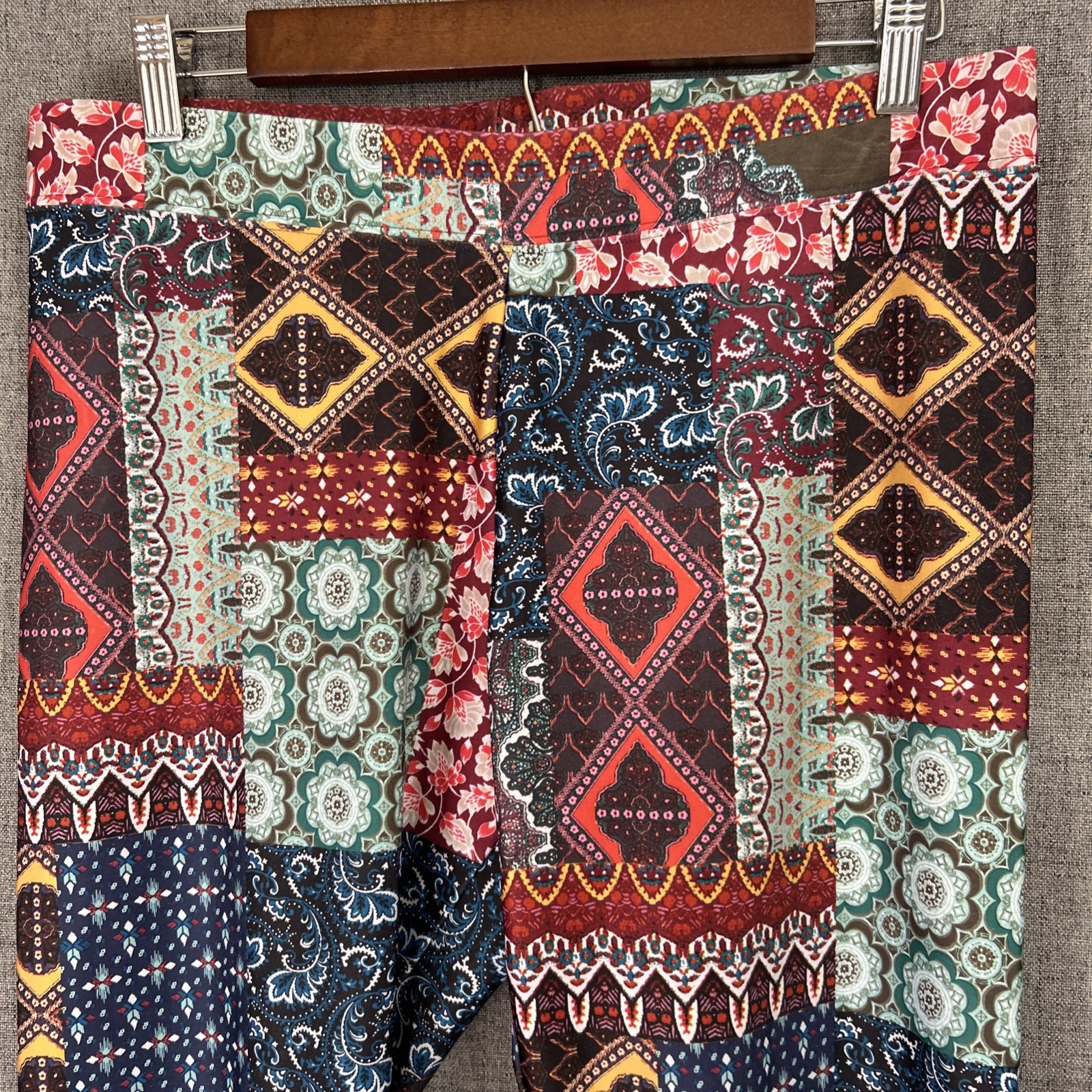 American Eagle Women’s Patchwork Multi Print Legg… - image 2