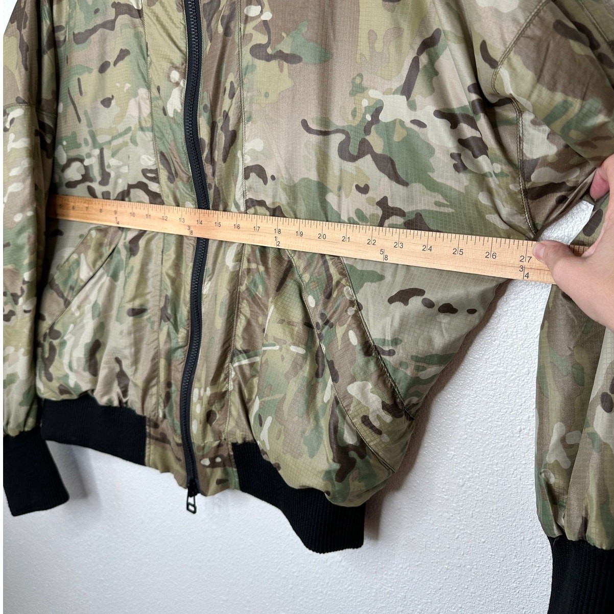 Daniel Patrick Olive Camo Front Split Zip Satin L… - image 13