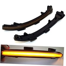 Smoked Lens Dynamic LED Turn Signal Light Sequential Side Mirror Marker