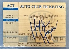 HULK HOGAN WRESTLEMANIA 3 III AUTOGRAPH PSA/DNA TICKET WWF WWE SIGNED AUTO