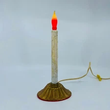 Vintage Christmas Electric Plastic Wax Drip Candle Candolier Light WORKS TB6-1