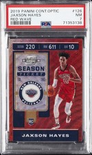 2019 CONTENDERS OPTIC RED WAVE #126 JAXSON HAYES ROOKIE RC PSA 7