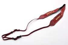       MINT  Canon Professional Film Camera Neck Strap Red lining leather JAPAN      