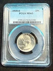 1935 S WASHINGTON QUARTER PCGS MS63 390