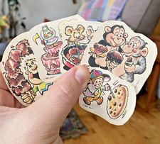 Vintage Sticker Lot: Mark 1 Scratch  Sniff Stickers Trimmed, On Backing READ