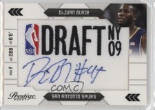 2009 Prestige NBA Class Draft Logo Signatures 35/125 DeJuan Blair Patch Auto fm0