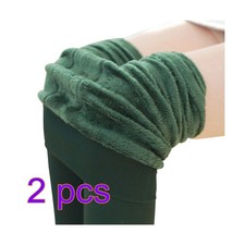  2 Pieces Warm Women Leggins Thick Legging for Winter Tight Pants