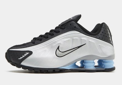 BRAND NEW Nike SHOX R4 Men's Casual Shoes SILVER BLUE US Sizes 7-14 NEW IN BOX