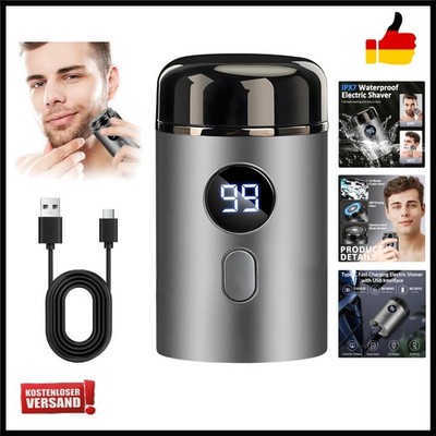 Elektrischer Mini Rasierer Herren, Tragbarer Elektrischer Mini-Rasierer, Port...