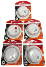 LOT OF 5 First Alert Smoke Detector  Alarm, AC Powered Battery Backup