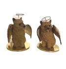 Norwich Terrier Angel & Angel Set Of 2- Small Figurines Hand Painted — photo 3