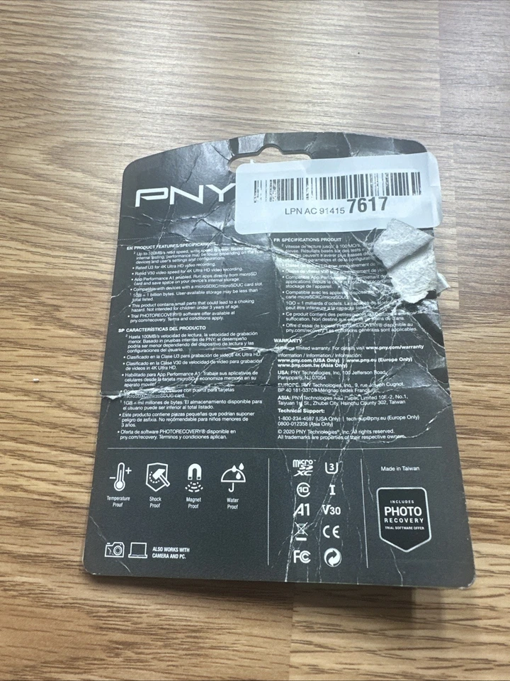 PNY-128GB Elite Class 10 U3  microSDXC Flash Memory Card w/adapter HD - Image 3 of 3