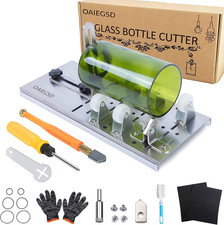 Glass Bottle Cutter Kit, Upgraded Bottle Cutting Tool for round Bottles  DIY Wi