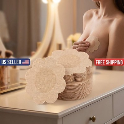 Disposable Nipple Covers 100pcs Seamless Breathable Self Adhesive Nipple Stic***