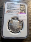 Gorgeous 2014-S NGC SP 70 Enhanced Finish Silver High Relief 50th Anniv Kennedy
