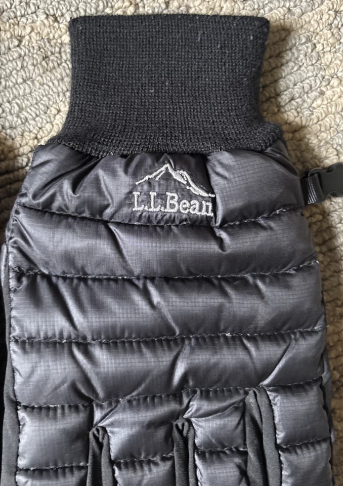 LL Bean 850 Downtek Black Med/Lg Gloves - Image 2 of 4