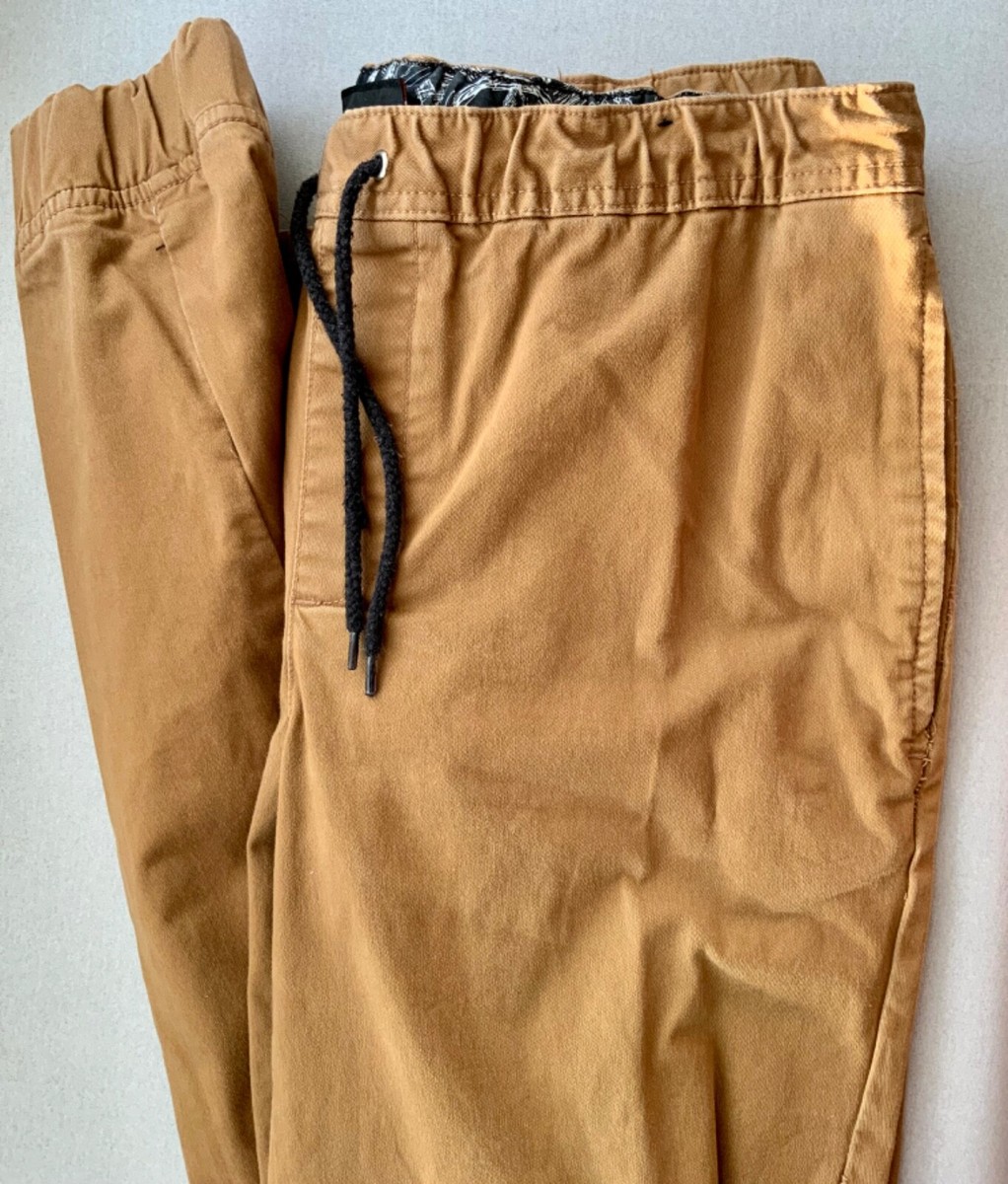 SEARS BRAND AMPLIFY MENS TEENS TAN JOGGERS SIZE M 30” ELASTIC WAIST 31.5”  INSEAM | eBay
