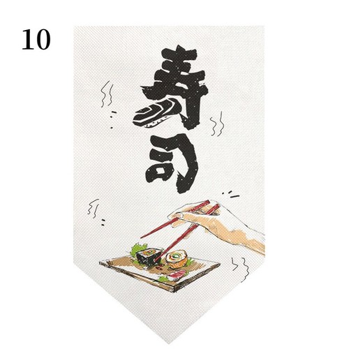 1X Kitchen Noren Doorway Curtain Home Triangle Hanging Flag Room Divider Decor - Picture 15 of 21