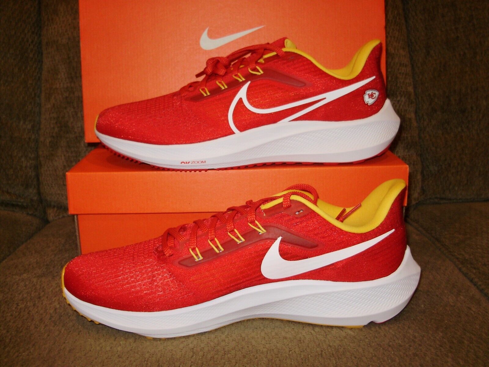 NFL Kansas City Chiefs NIKE AIR ZOOM PEGASUS 39 Red DR2048-600 Men's ...