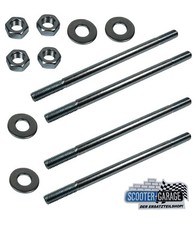 4x Zylinder Stehbolzen ink. Mutter 120mm / M7 für Zündapp KS 50 / GTS 50 / C 50