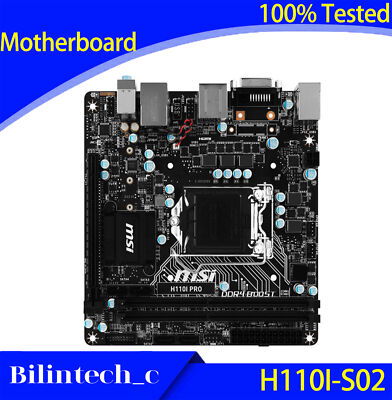 FOR MSI H110I-S02 Motherboard with M.2 VGA interface Supports 6 7