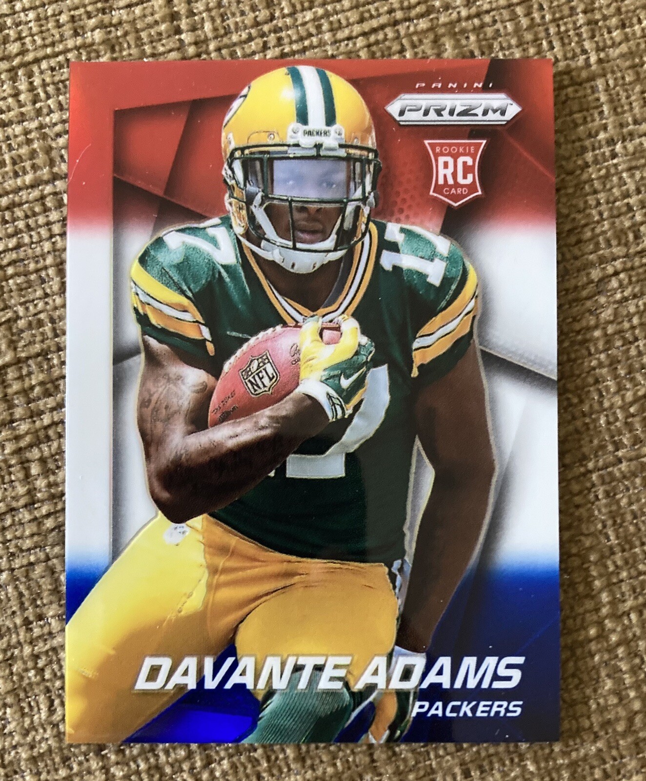 2014 Panini Prizm Davante Adams Red White Blue Prizm RC Rookie RARE
