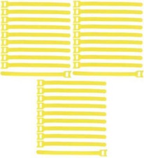 30x cable Hook and Loop 20 cm x 25 mm yellow Hook and Loop Hook and Loop cable ties strap VT