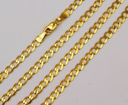 22 CARAT GOLD CHAIN REAL GOLD CURB LINK 