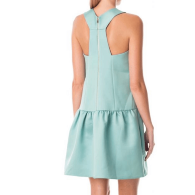 green emerald velvet dress Tibi