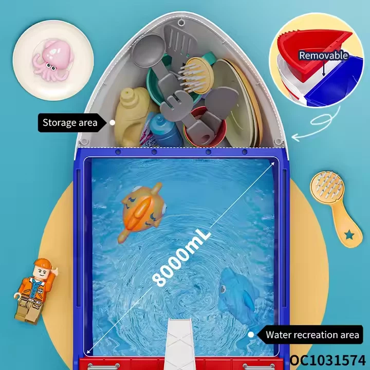 PlayHouse Gourmet Voyager Cruise Boat Toy Set – Water Circulation & Kitchen Play - Image 3 of 4
