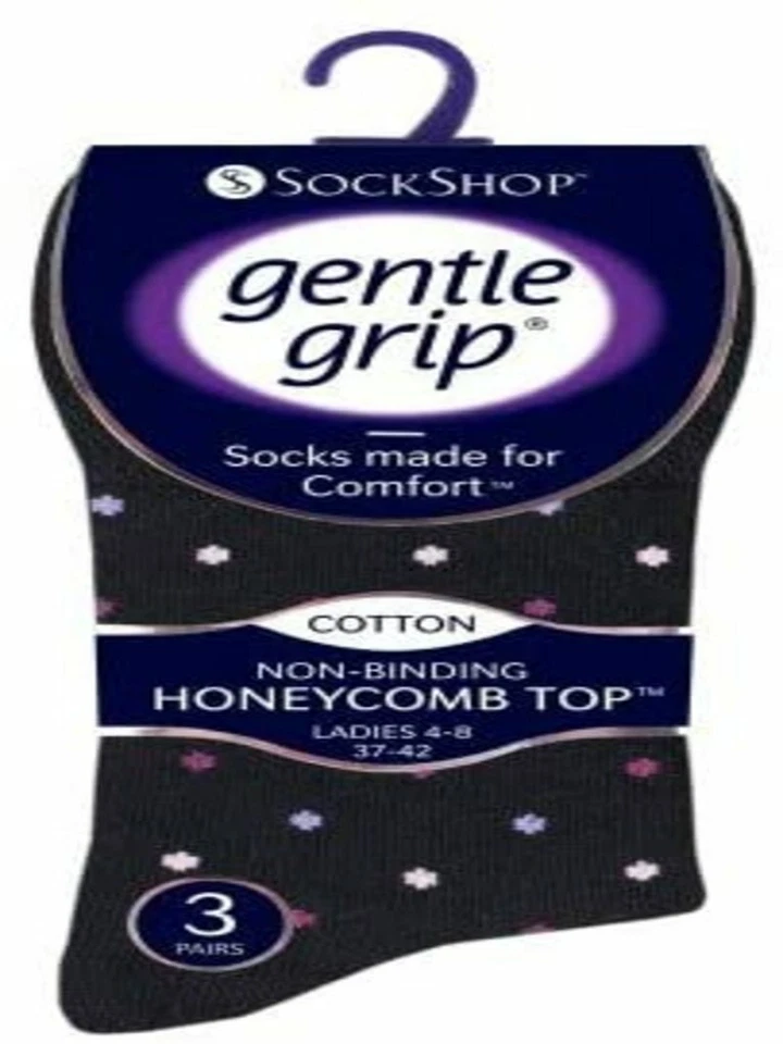 CALCETINES DE NÚCLEO NO ELÁSTICOS DE AGARRE SUAVE PARA DAMA UK 4-8 Foto 2 de 4