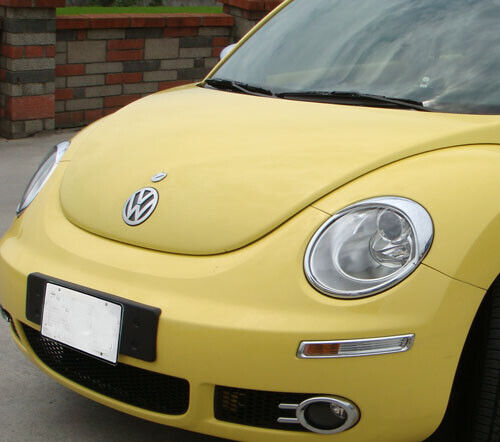 Para VW New Beetle Cromo Faro Marco De Facelift Aprox. 2006 Hasta 2011 - Imagen 3 de 7