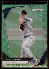 2020 Prizm Lime Green Zack Greinke Houston Astros #239 100/125