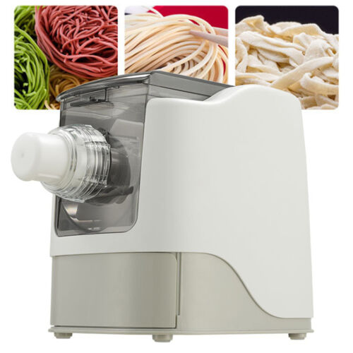 Weiß Elektrische Nudelmaschine Pasta Maker Vollautomatisch m/13 Sätze Messerform - Bild 1 von 13