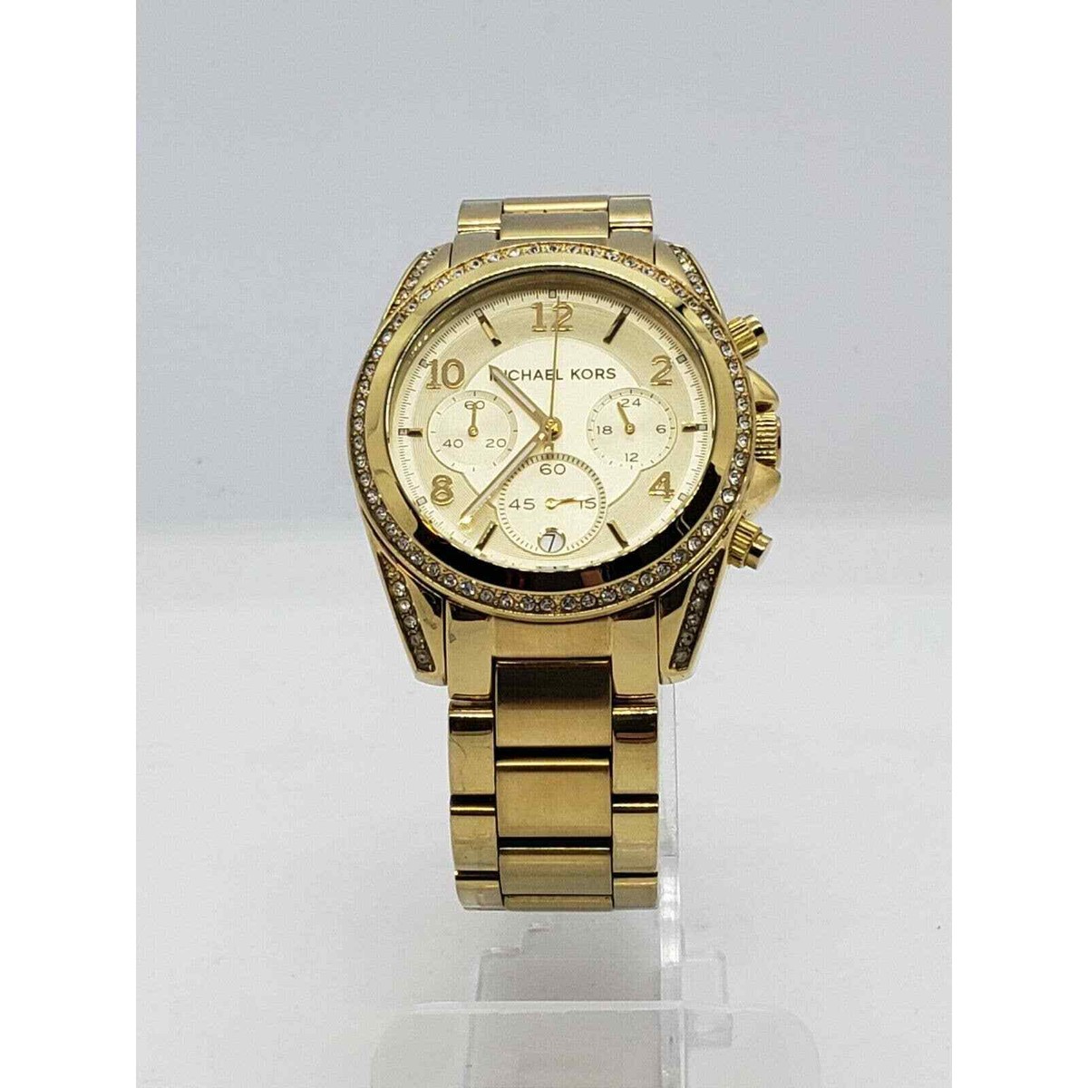 マイケルコース 腕時計 MK-5166 ゴールド Michael Kors Golden Blair Glitz Chrono Gold Dial SS Quartz