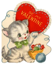 Vintage Valentine Poster Print Holiday Wall Decor 17 X 12 Reproduction