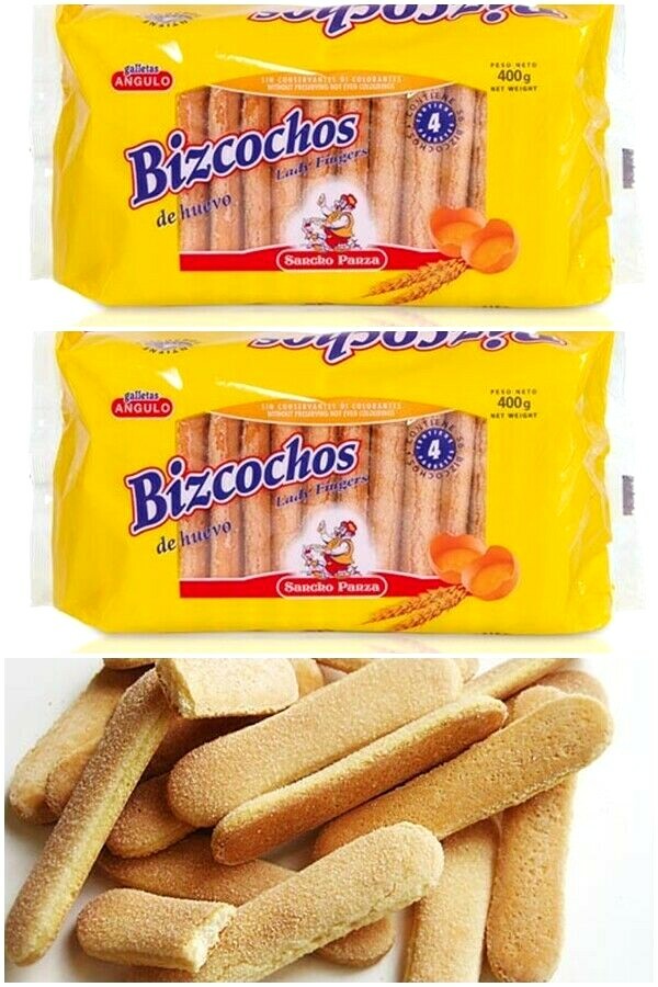 2 X 400 gr Spanish Bizcochos SOLETILLA ( savoiardi type ) For
