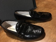 Tepetto Paris, Black Patent Leather Woman Flat Shoes Size 7