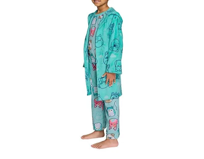 Conjunto de roupão e pijama Squishmallow para meninas 3 peças tamanho 6 - Imagem 2 de 4