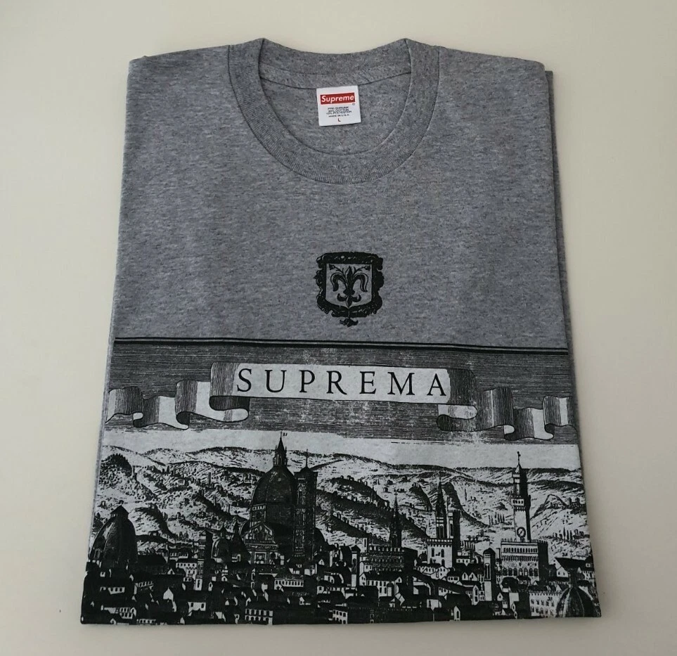 SS18 Supreme Fiorenza tee M medium heather grey T shirt Suprema