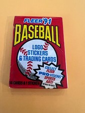 4 PACKS 1991 FLEER MLB BASEBALL CARDS THATS 54 OLD MINT CARDS ALL YOUR FAVORITES