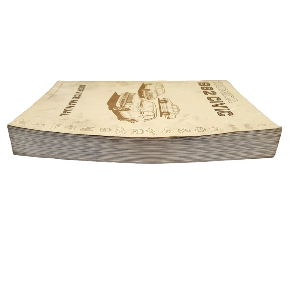 Honda Civic 1982 manual de servicio primera edición libro de taller de reparación automotriz Foto 4 de 4