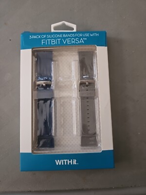 Withit Fitbit Versa Silicone Watch Bands set of 2
