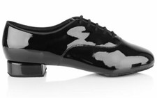 Ray Rose Windrush 1" Heel Men's Black Patent Ballroom Dance Shoes sz7 -13 
