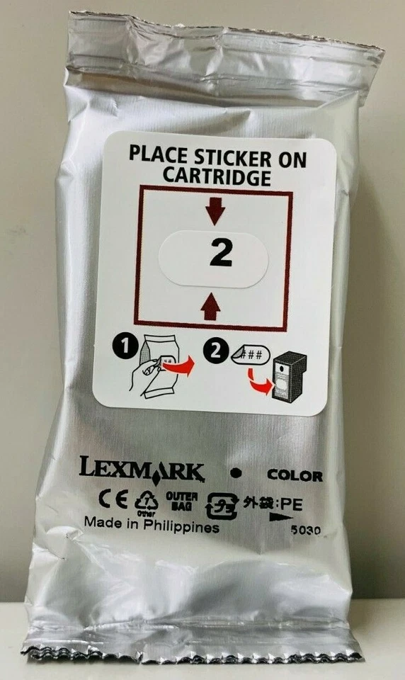 New Genuine Lexmark 2 Ink Cartridge Z Series Z1380 Z1480 X Series X2480 X2580 - Image 2 of 3