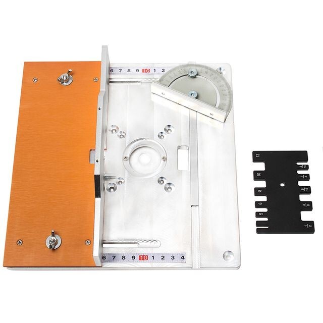 Router Table Insert Plate Aluminum Electric Wood Milling Flip Board ...