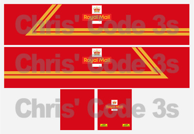 Code 3 selbstklebendes Vinyl Anhänger Aufkleber - Royal Mail Standard - 1/50 1/76 1/87 1/148